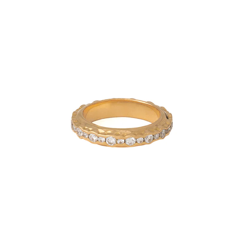 Diamond Hula Pinky Ring
