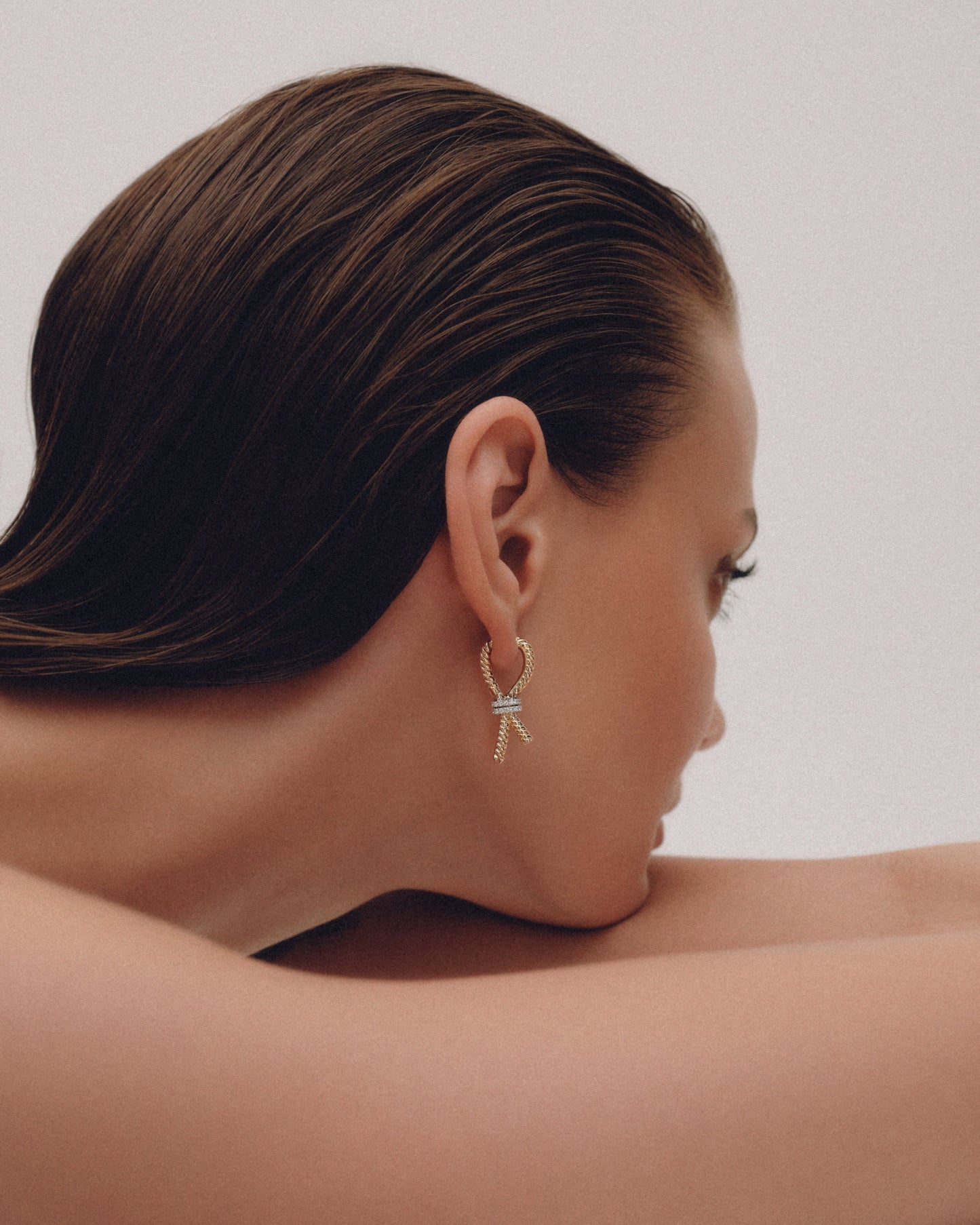 Pavé Lasso Knot Earrings