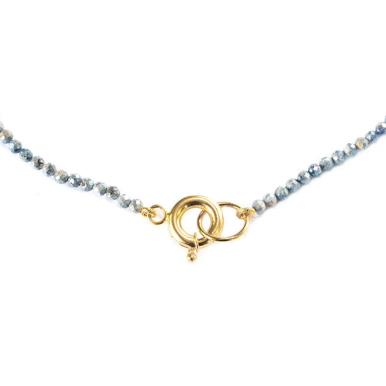 Light Blue Sapphire Bead Chain
