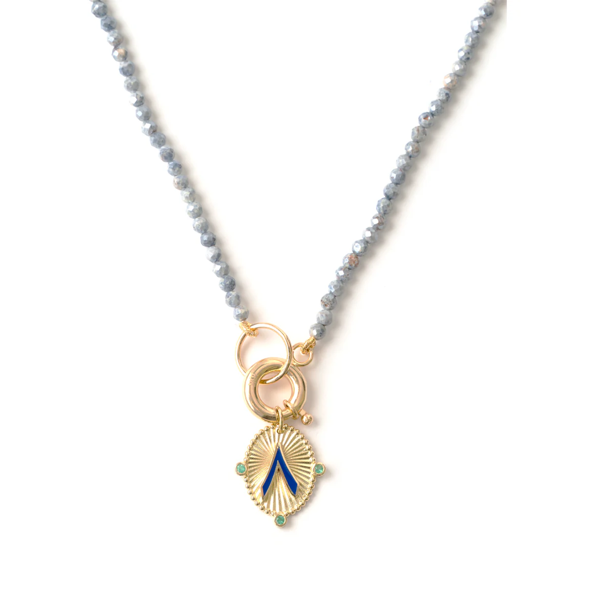 Light Blue Sapphire Bead Chain