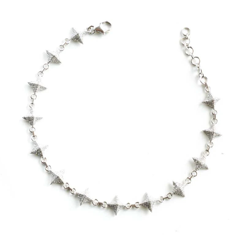 Small Pavè Pyramid Bracelet