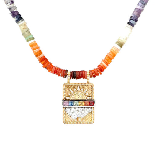Rainbow Opal Pendant