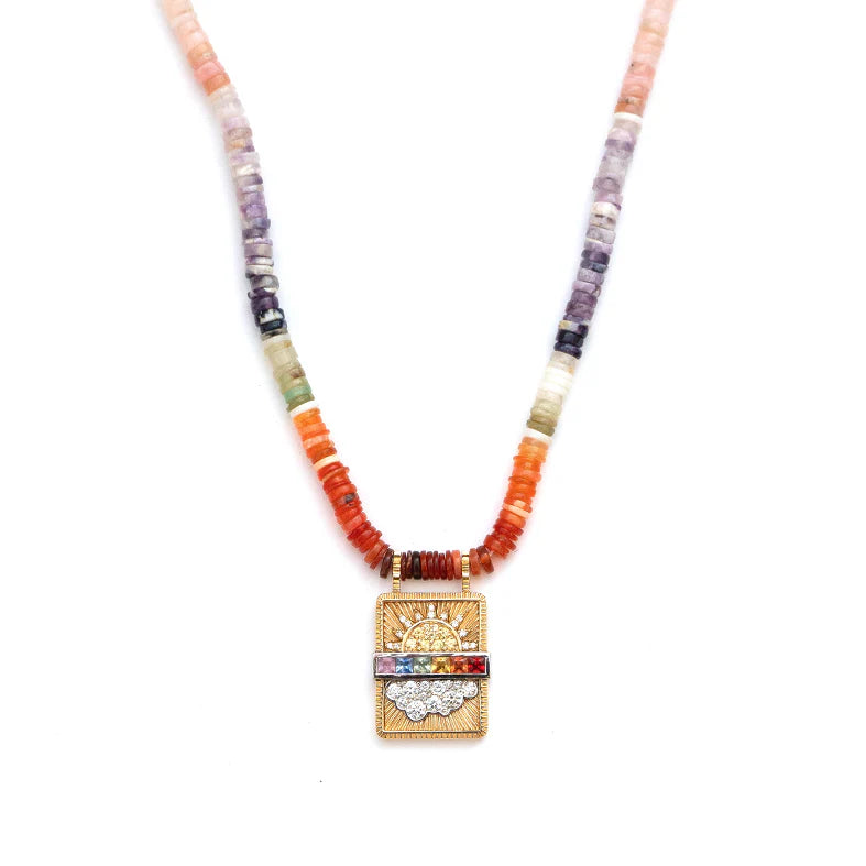 Rainbow Opal Pendant