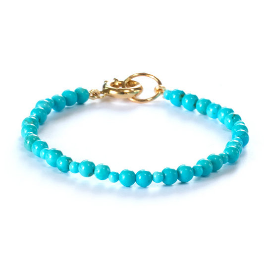 Sleeping Beauty Round Beads Bracelet