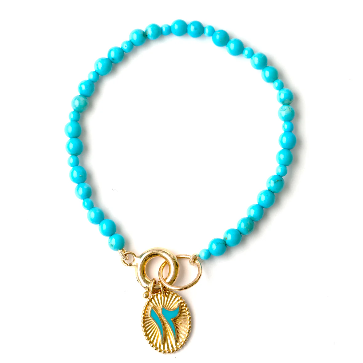 Sleeping Beauty Round Beads Bracelet
