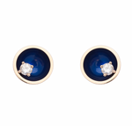 Load image into Gallery viewer, Large Diamond Floating Star Earrings
