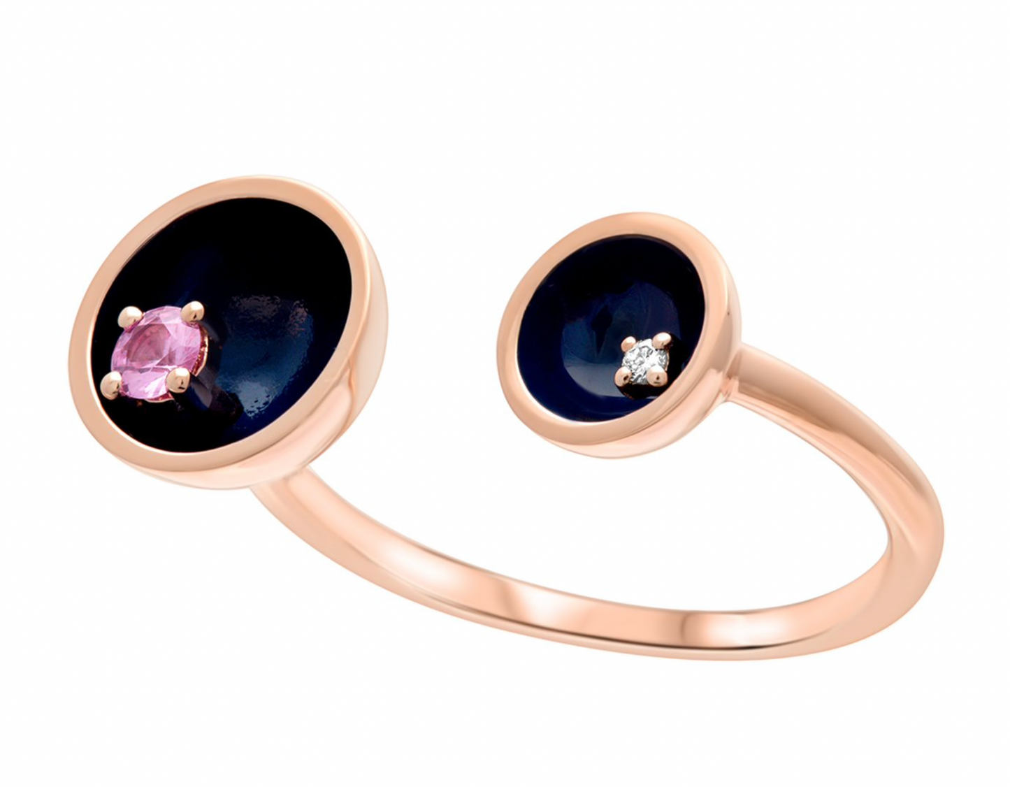 Two Floating Stars Ring