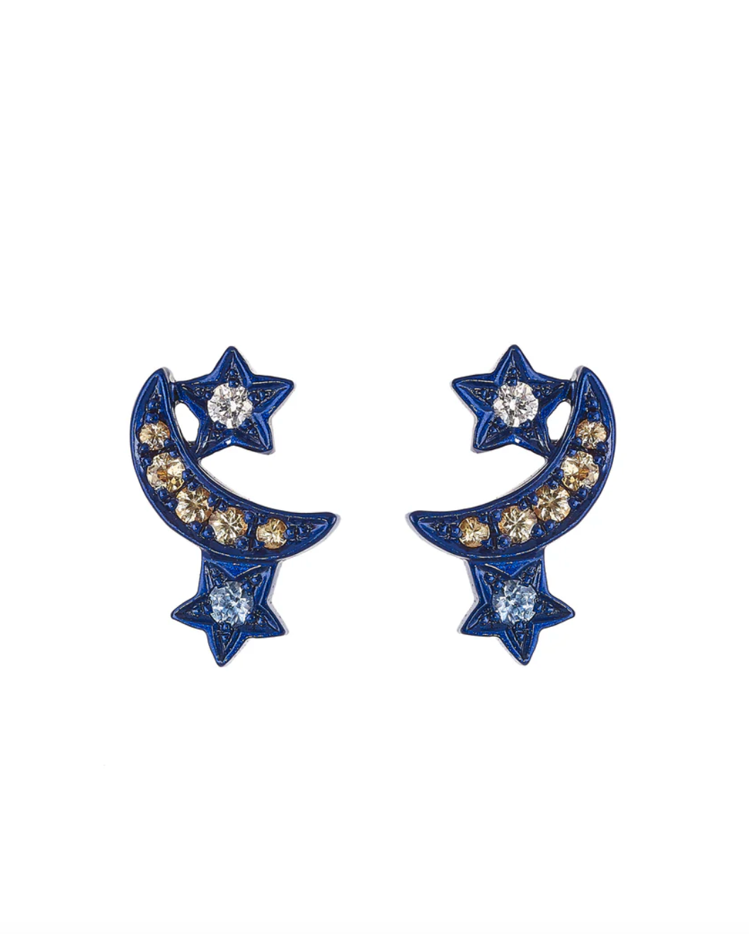 Midnight Lunar Cluster Studs