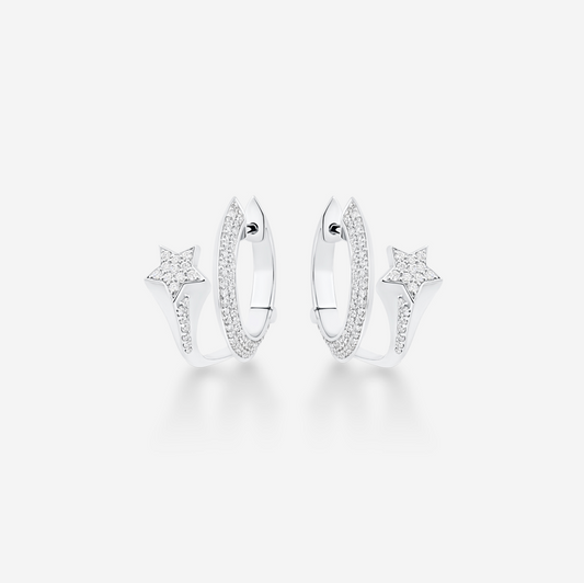 Starlette Earrings - Full Diamond