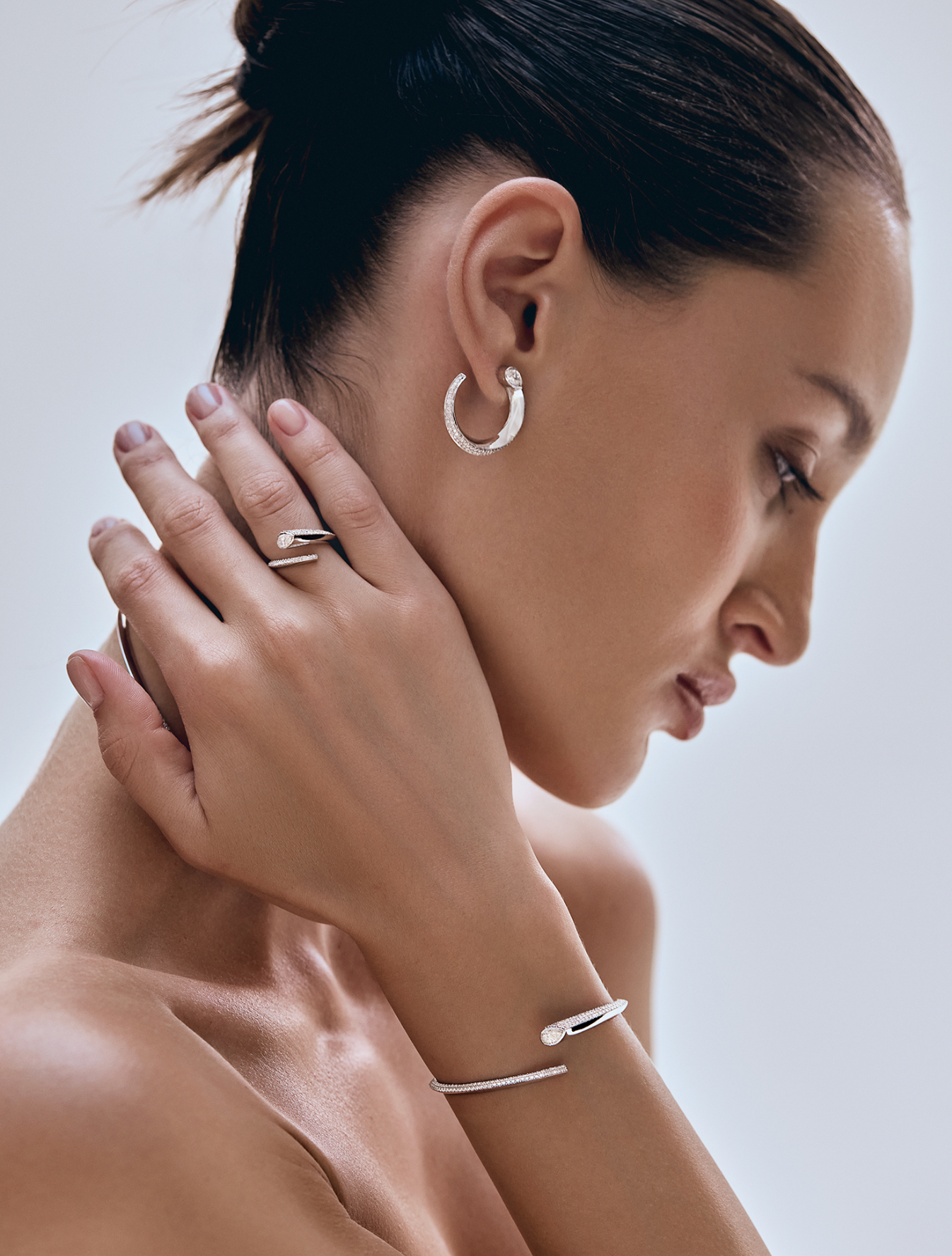 Droplette Bangle - Full Diamond