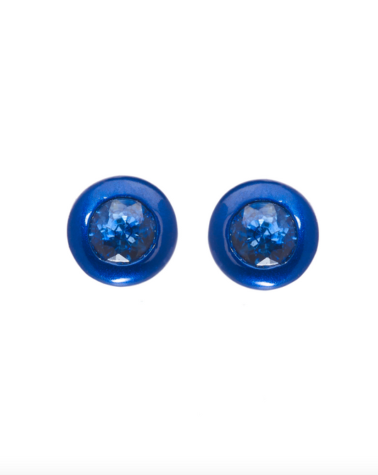 A star is born September-Blue Sapphire Earrings
