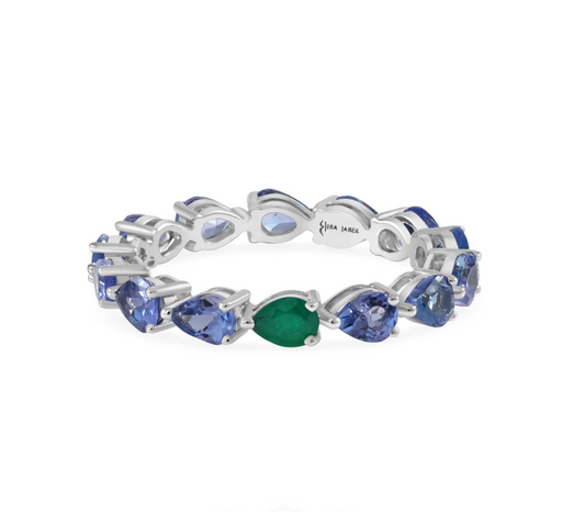 Odd One Out Ring- Blue Tanzanite