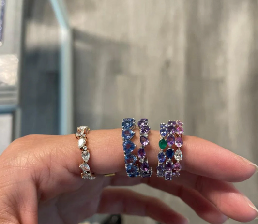 Odd One Out Ring  - Pink Sapphire