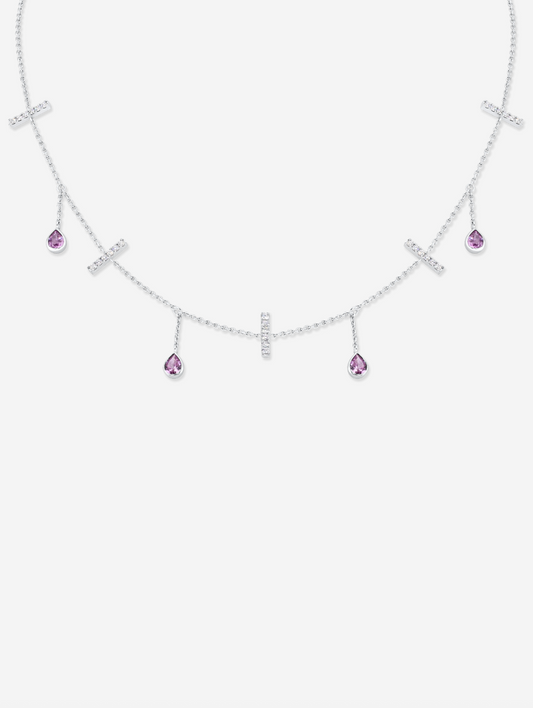 The Serenade Choker – Pear Sapphires