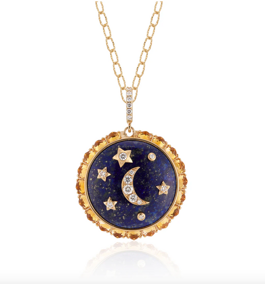 Flare Lapis Medallion
