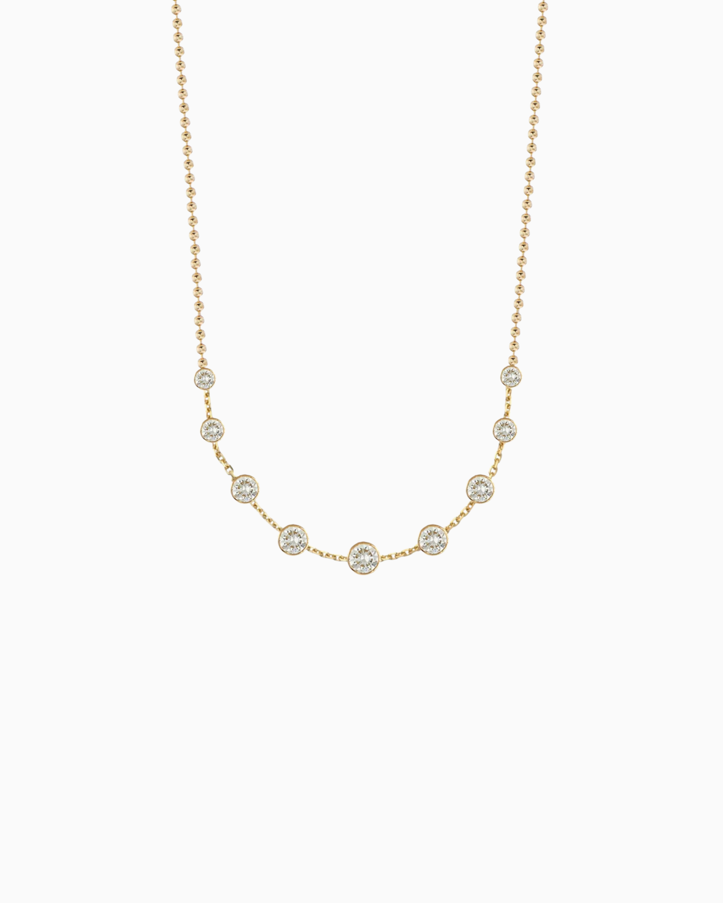 DIAMOND BEADED NECKLACE