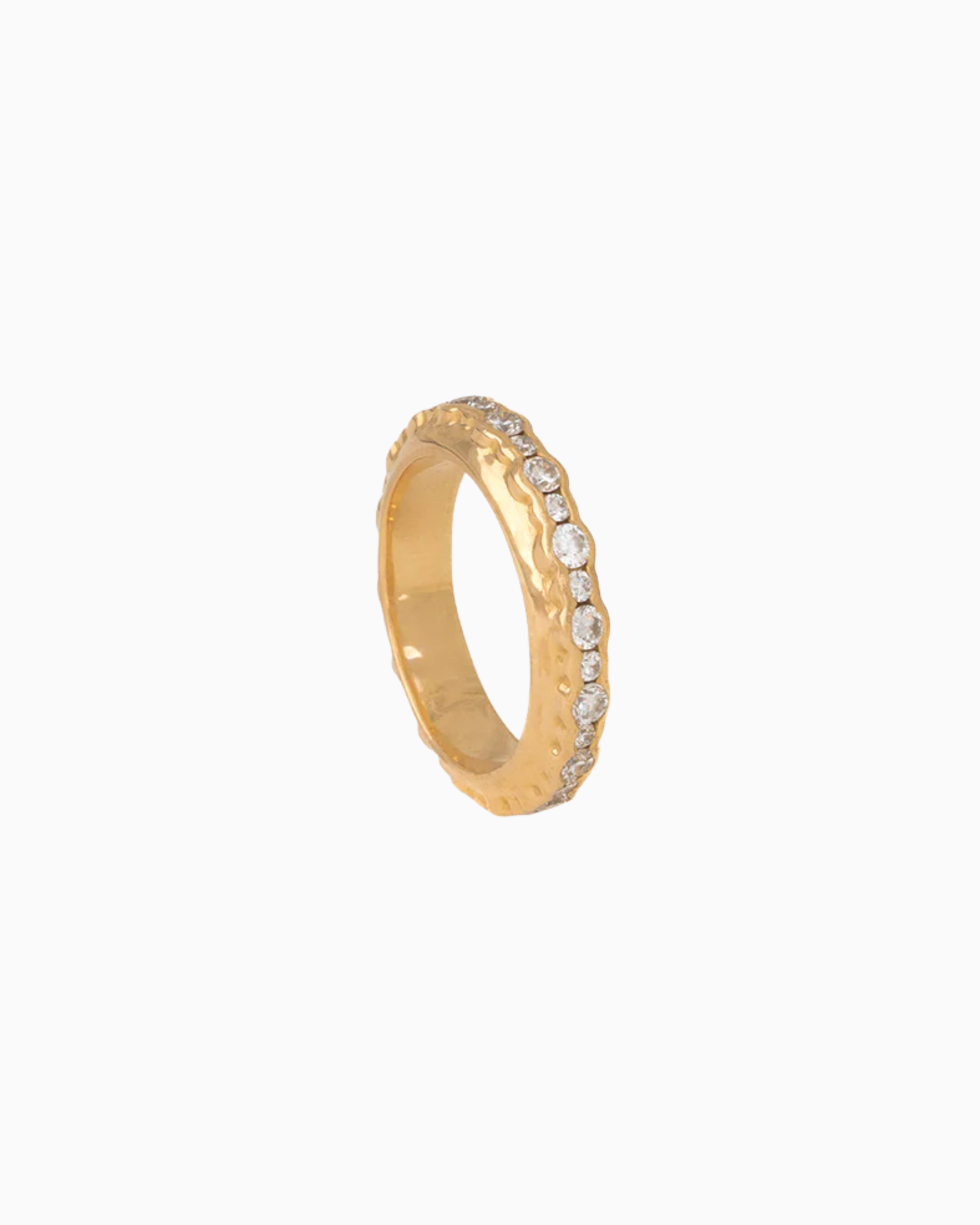 Diamond Hula Pinky Ring