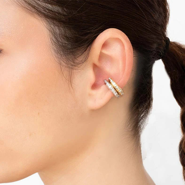 Diamond Hula Mid Ear Cuff