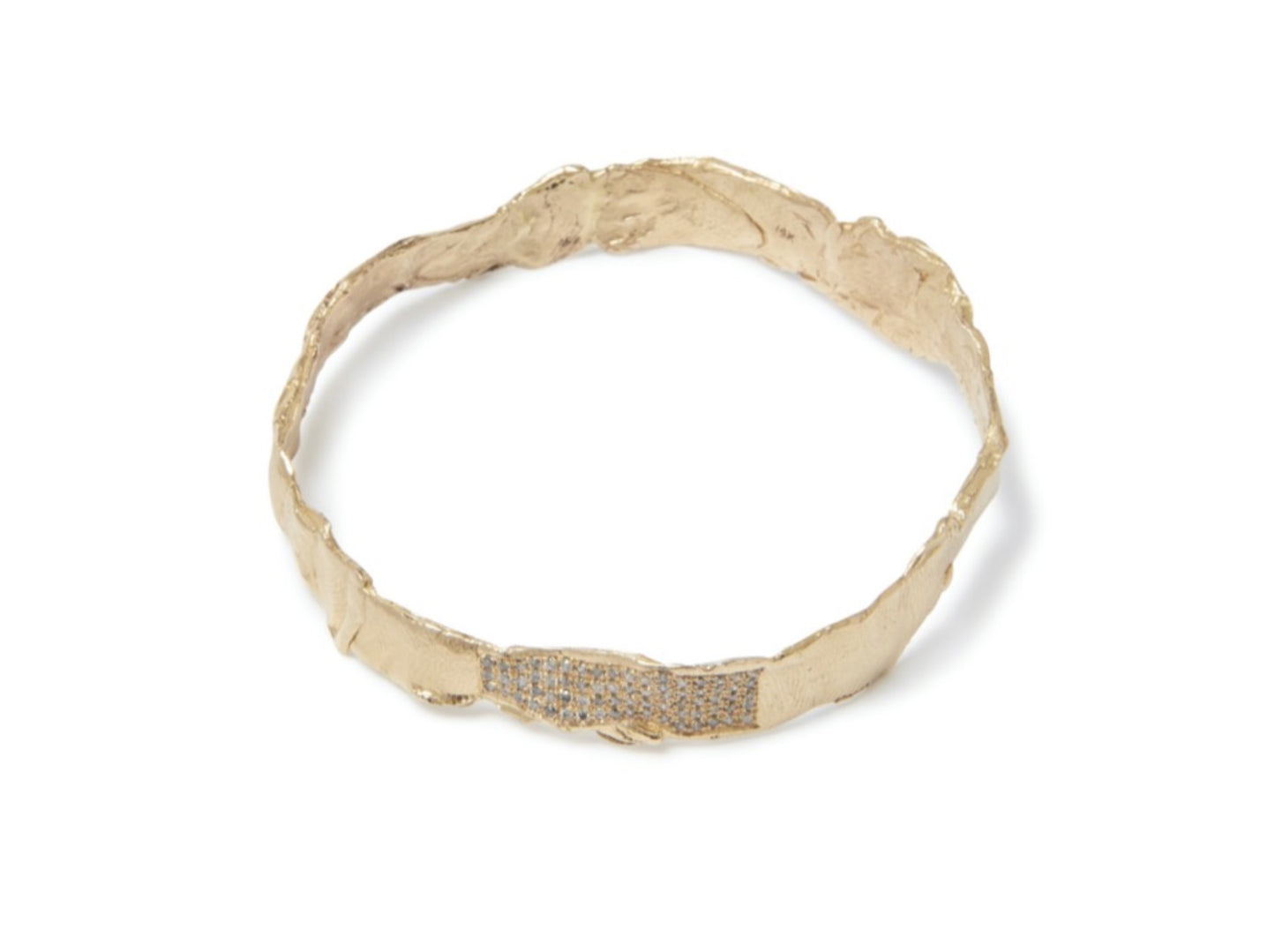 Paved Moon Bangle