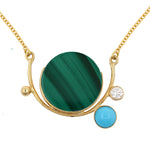 Load image into Gallery viewer, Falak Malachite Necklace II
