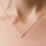 Load image into Gallery viewer, Pavé Single Letter Necklace
