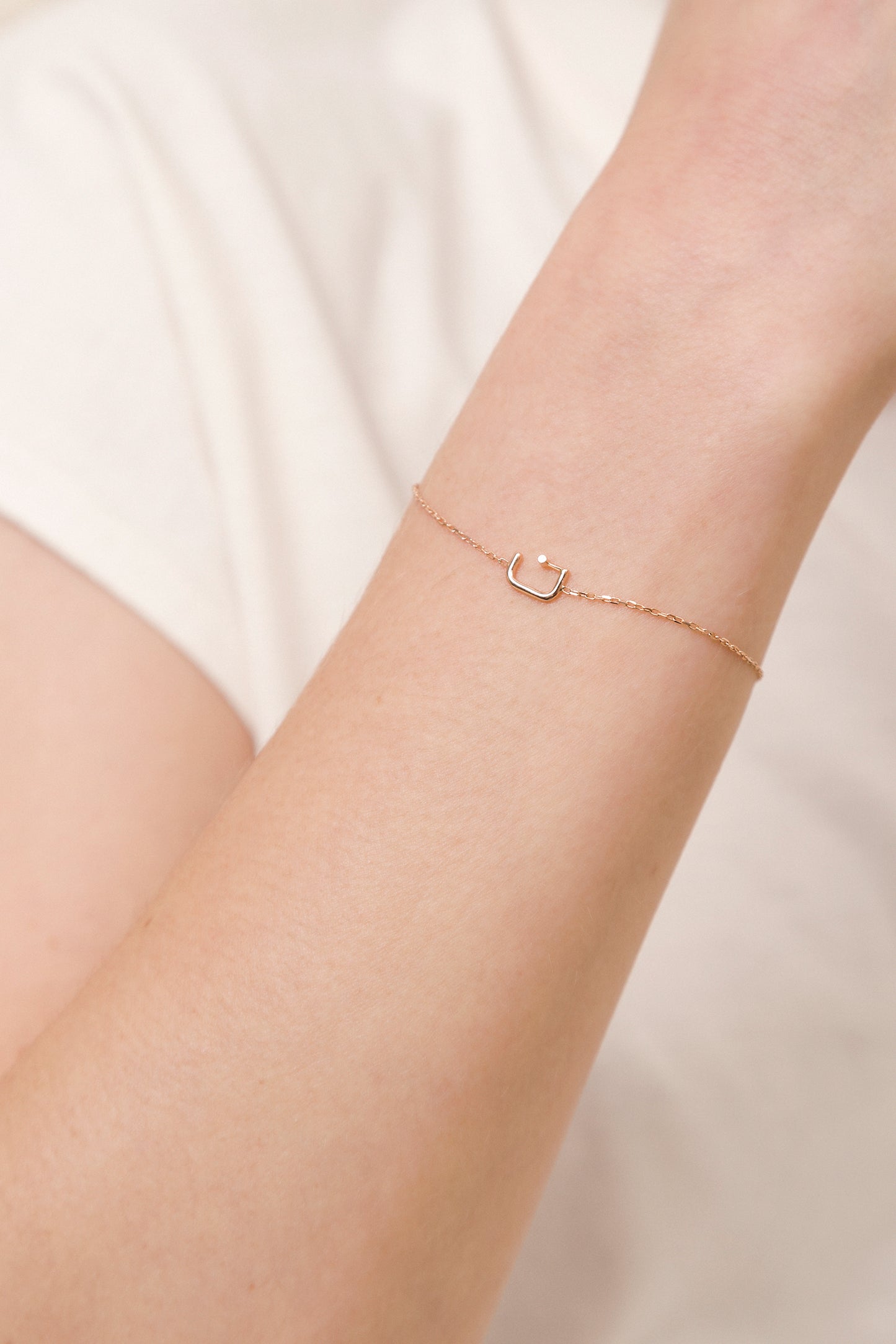 Single Letter Bracelet