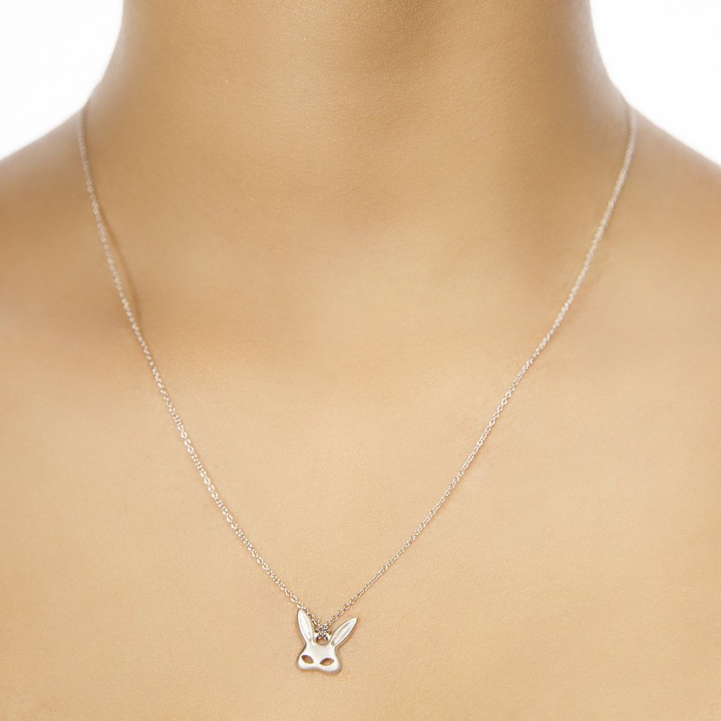 Tiny Rabbit Mask Necklace