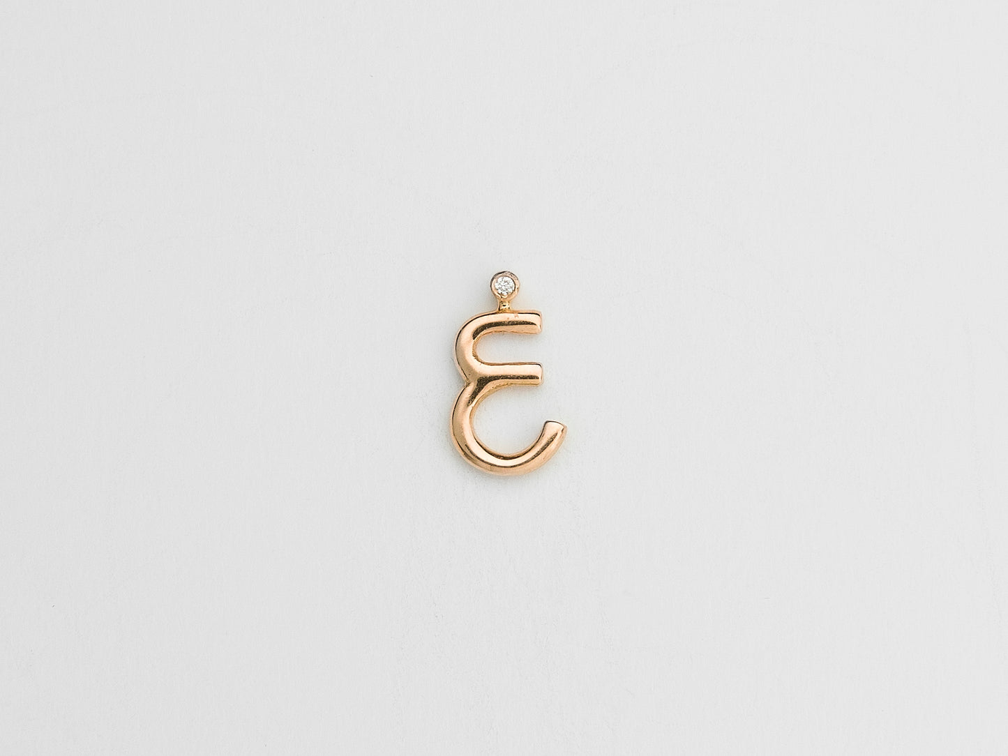 Single Letter Bracelet with Diamond on the Dot