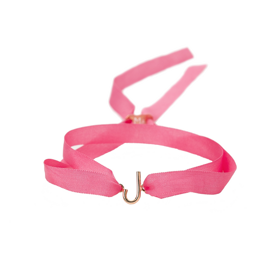 Letter Silk Ribbon Bracelet