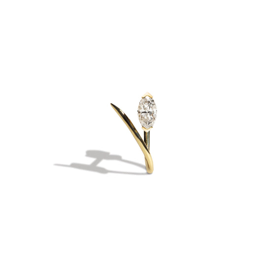 Marquise Serif Earring