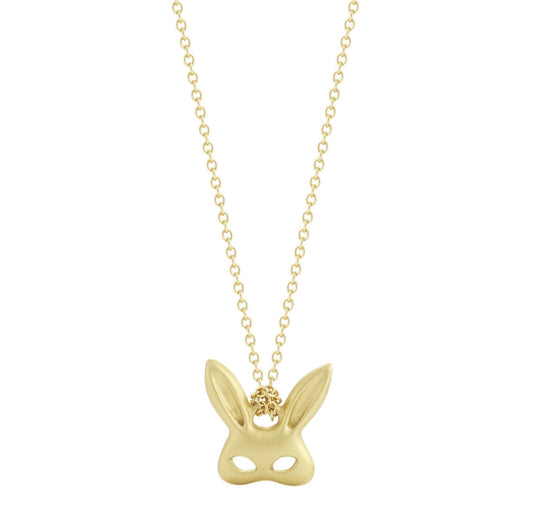 Tiny Rabbit Mask Necklace