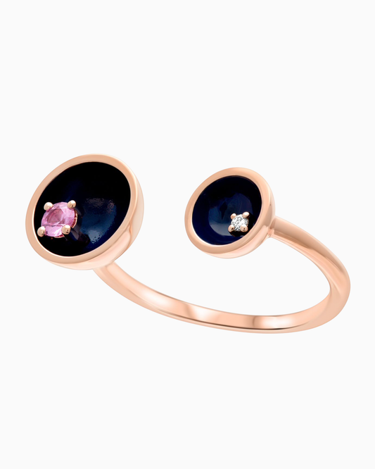 Two Floating Stars Ring