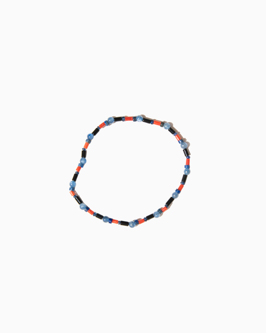 Unique Anklet - Blue, black, & orange