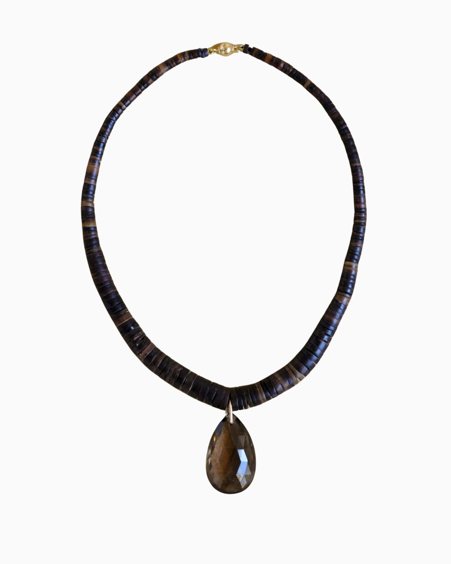 The Drop Collar -  Smokey Quartz