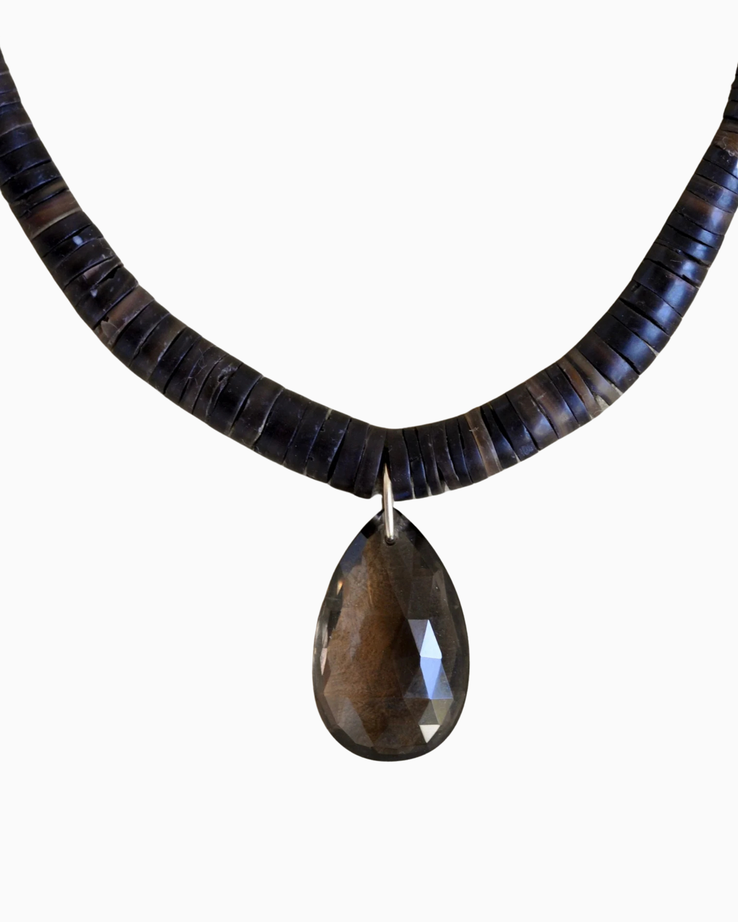 The Drop Collar -  Smokey Quartz