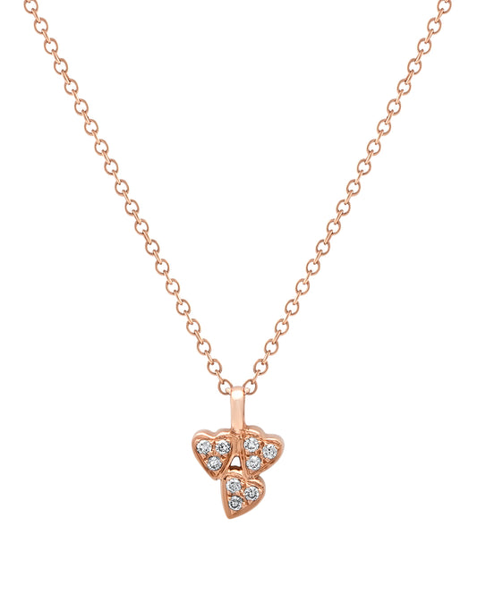 Queen of Hearts Diamond Cluster Necklace