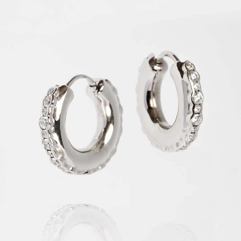 Diamond Hula Earrings