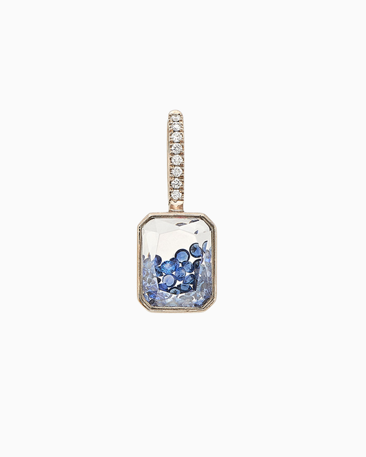 Naipe Emerald-Cut Charm Blue