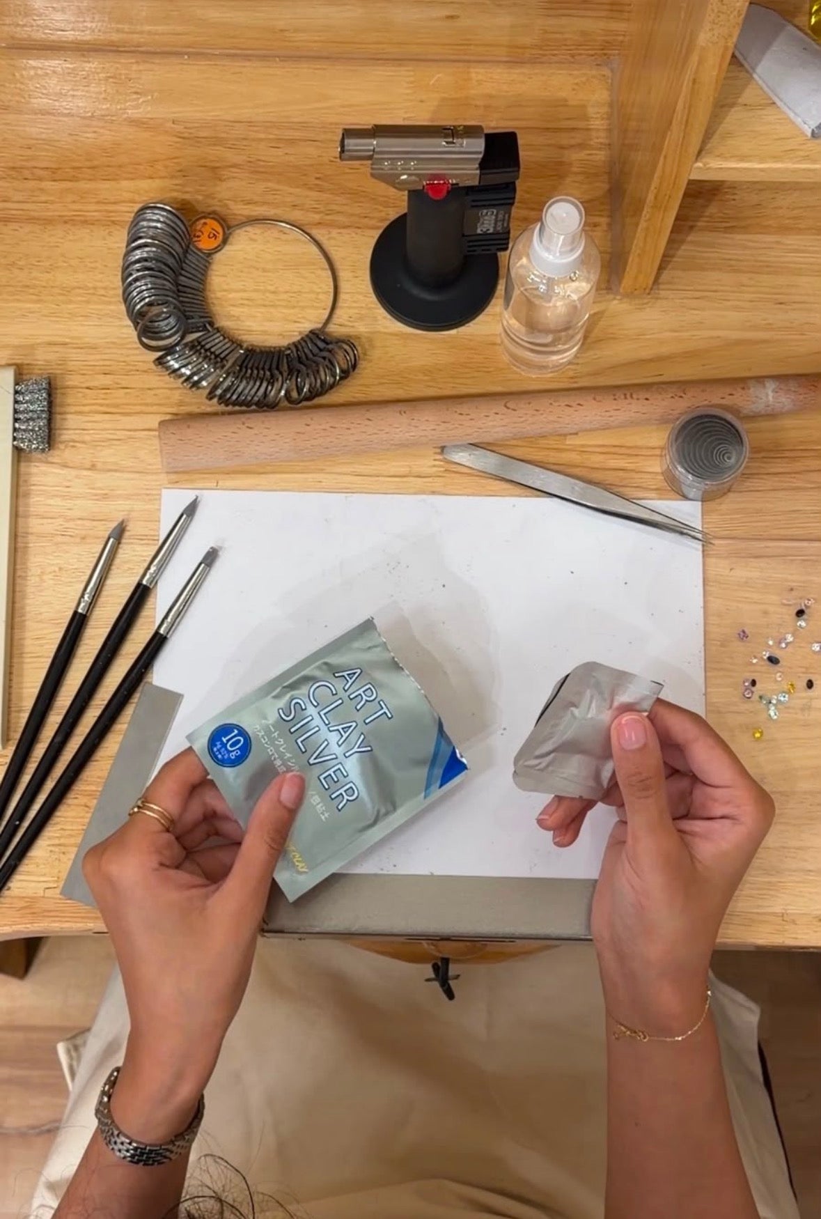 Silver clay Charm making workshop by Lillian Ismail