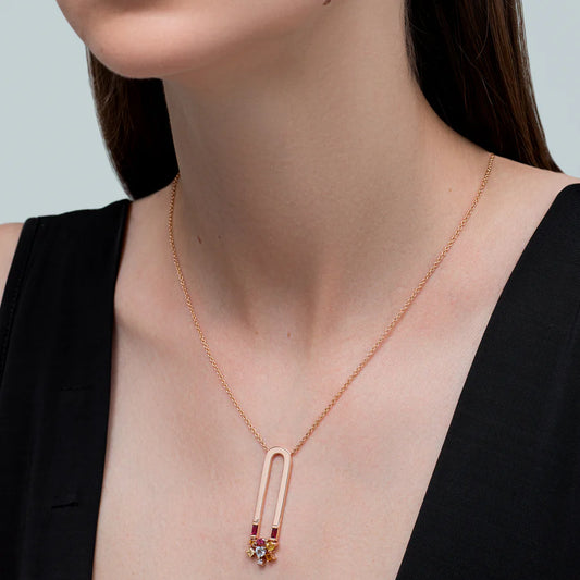 SUNSET MAGNET LONG NECKLACE