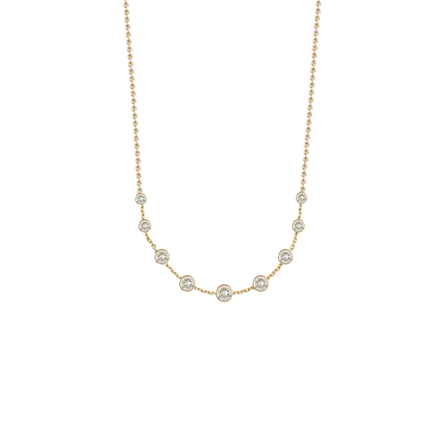 DIAMOND BEADED NECKLACE