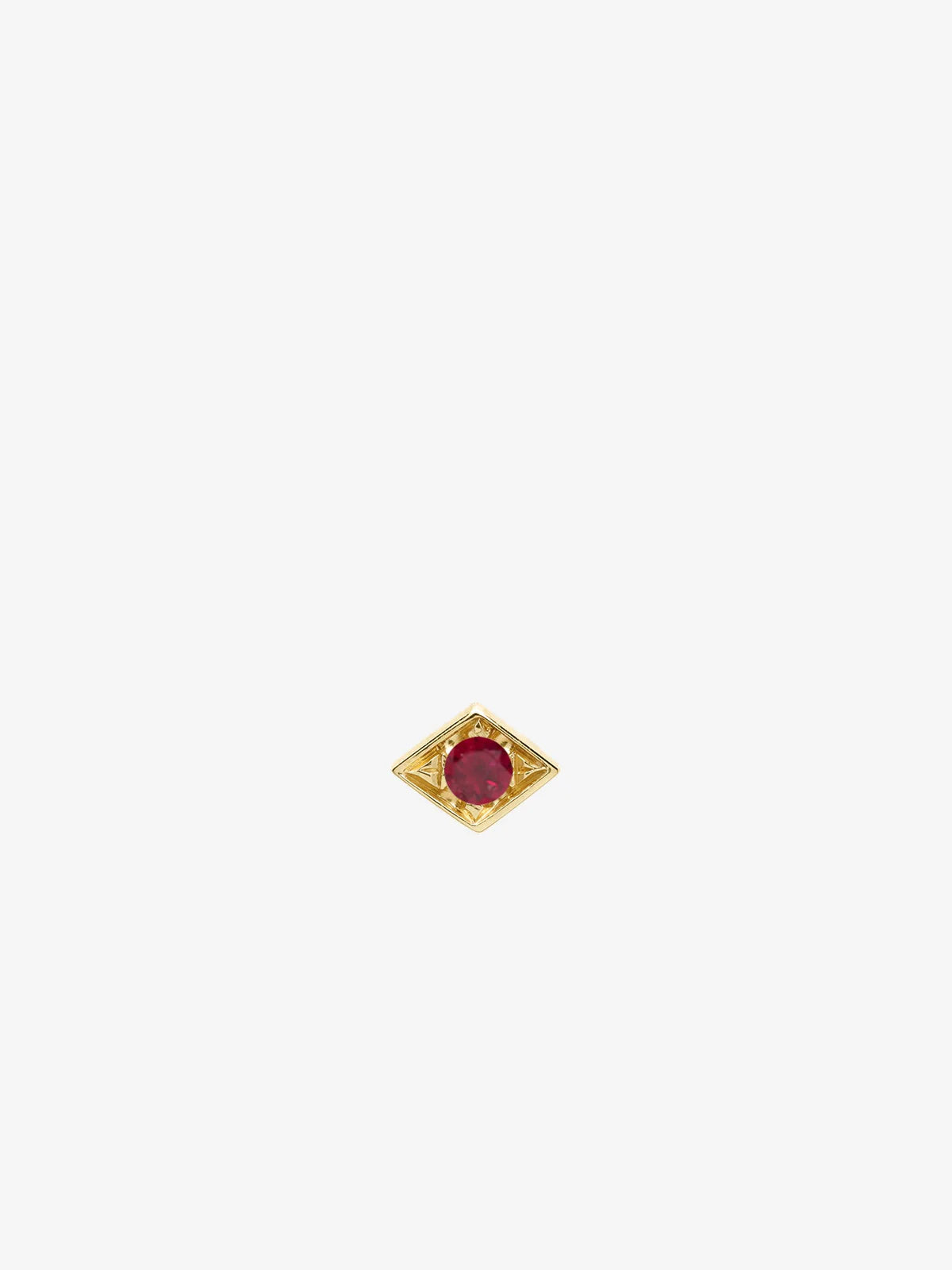 Petite Ruby Lone Burst Stud