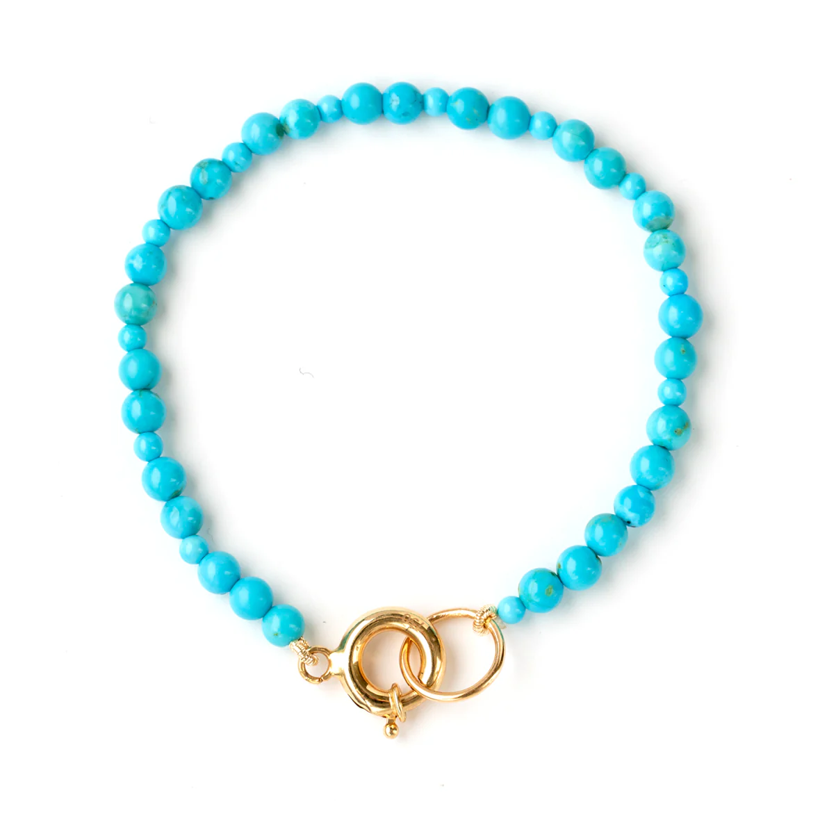Sleeping Beauty Round Beads Bracelet
