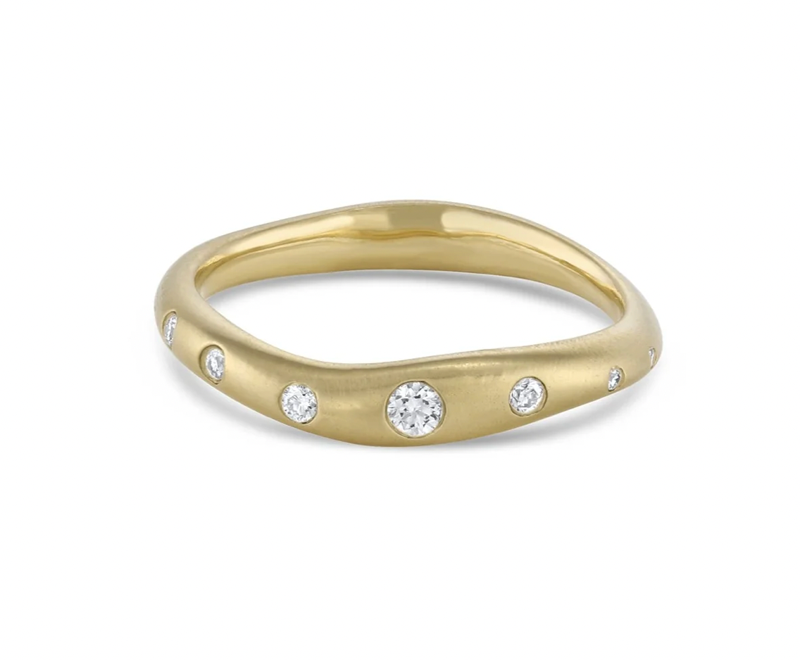 Quinta 5-Diamond Stacking Ring