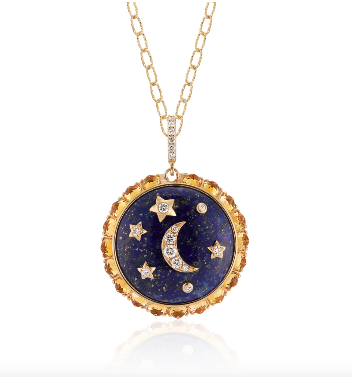 Flare Lapis Medallion