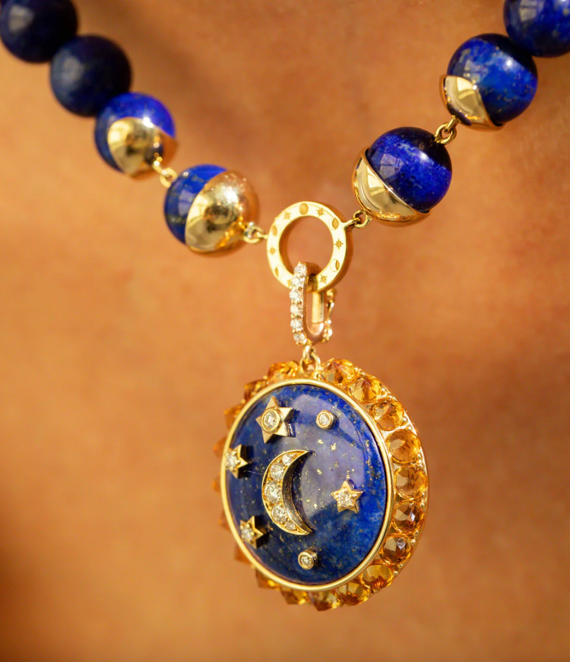 Flare Lapis Medallion