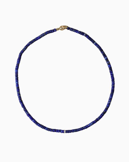 Tiny Diamond Lapis necklace