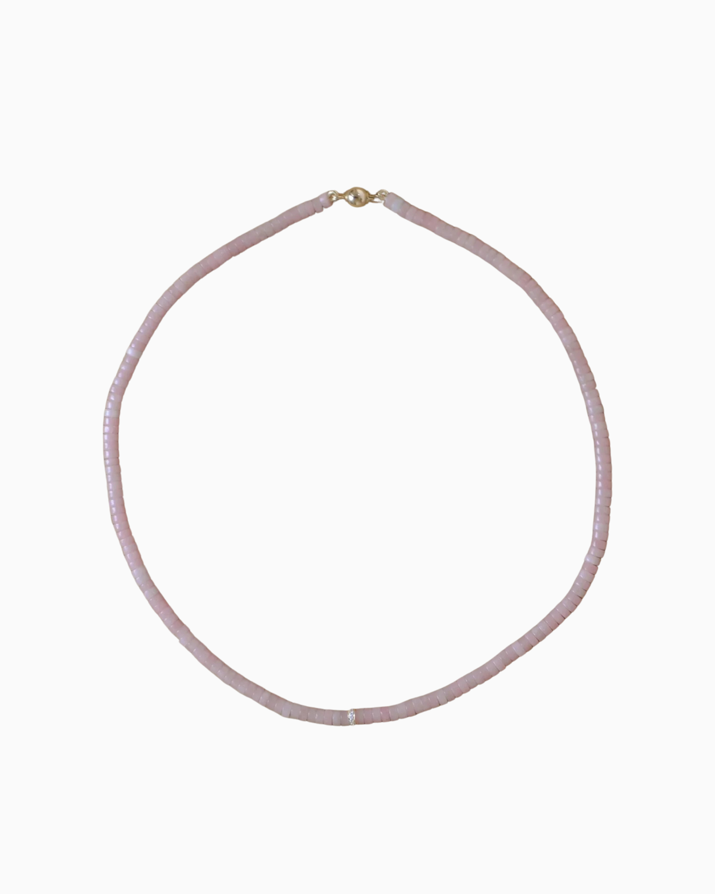 Tiny Diamond Rose necklace