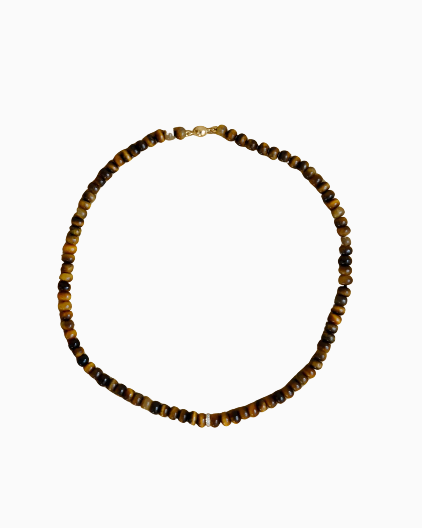 Tiger's Eye Single-Diamond