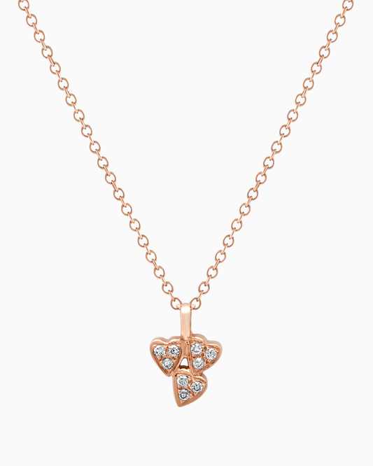 Queen of Hearts Diamond Cluster Necklace